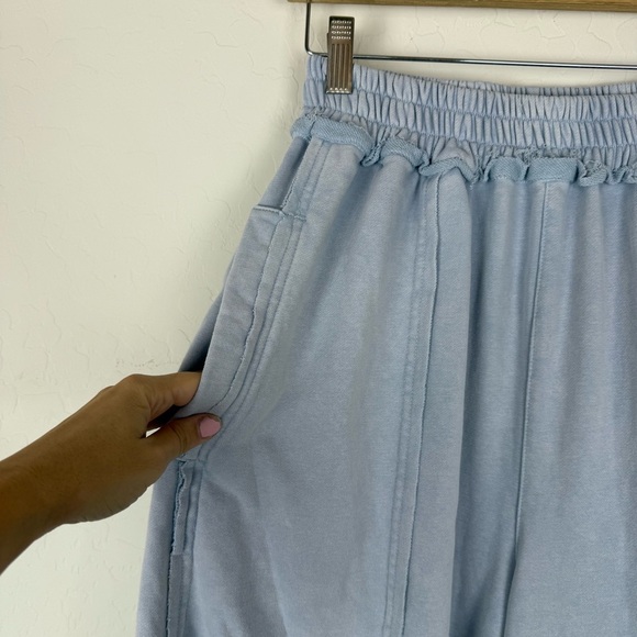 OLI & HALI Baby Blue Star Patchwork Wide Leg Ankle Pants - Picture 12 of 16